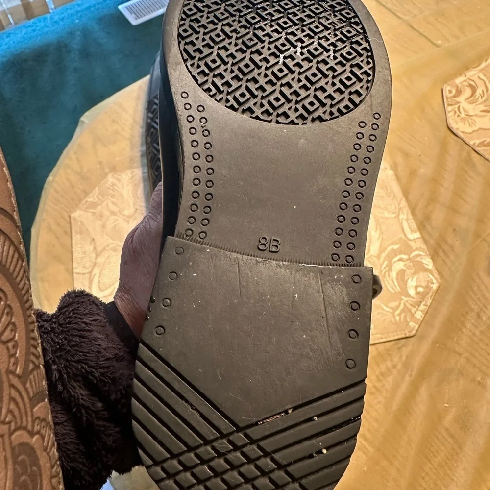 Tory Burch Black Quilted Rain Boots